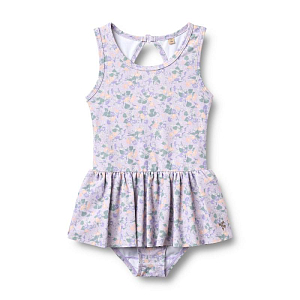 Купальник с оборками Wheat "Erna Purple Light Petunias", королевские петунии